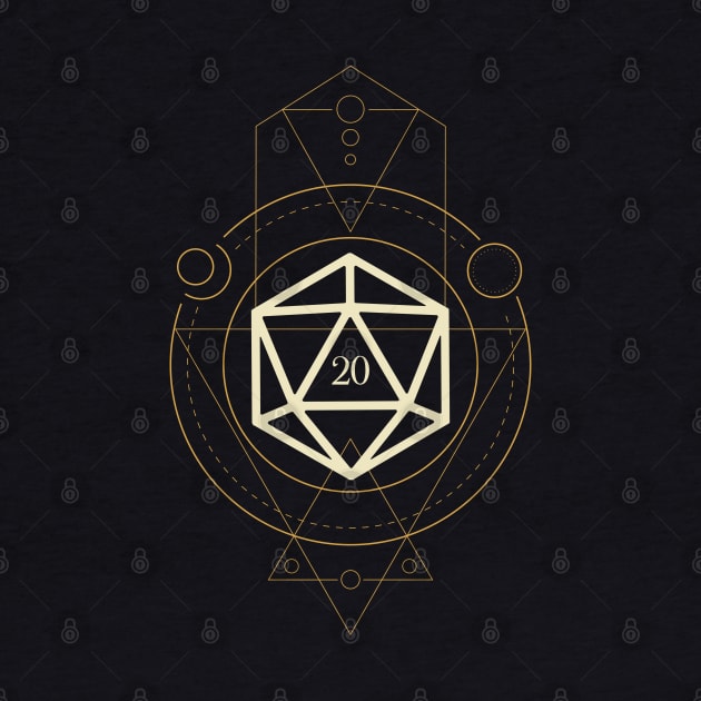 Esoteric Polyhedral D20 Dice Tarot Ten by dungeonarmory